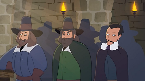 Guy Fawkes and his friends.