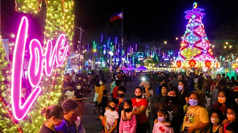 Ryan Eduard Benaid/Getty Images The celebrations for Christmas start early in the Philippines and can last for many months (Credit: Ryan Eduard Benaid/Getty Images)