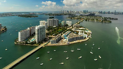 Alamy Built in the early 20th Century, property on the six Venetian Islands of Miami was sold while they were still underwater (Credit: Alamy)