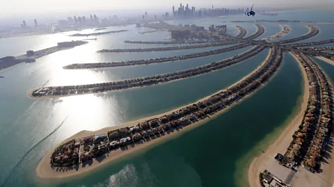 Getty Images The Palm, in Dubai, required 120 million cubic metres of sand to build (Credit: Getty Images)