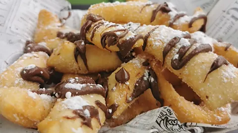 Bokit Center Bokits are even served up as dessert, sweetened with chocolate and powdered sugar (Credit: Bokit Center)