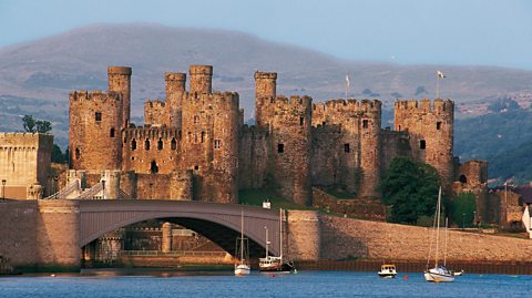 Conwy Castle in Wales built by Edward I between 1283 - 1289.