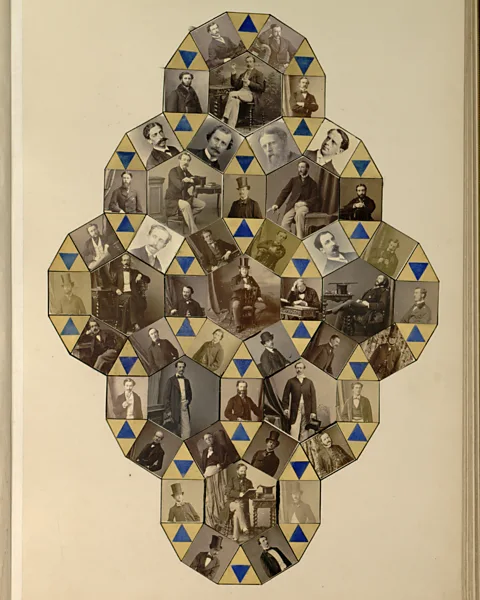 The University of Texas at Austin Collages like this by Sir Edward Charles Blount took a modern geometric shape (Credit: The University of Texas at Austin)