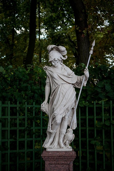 Minerva statue.