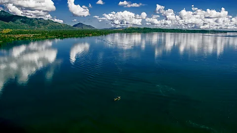 Joemill Fordelis/Getty Images The deep waters USS Johnston sank in lie off Samar, the third-largest island in the Philippines (Credit: Joemill Fordelis/Getty Images)