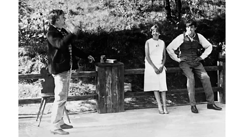 Getty Images The three lead actors (pictured on set in 1961) portray a nuanced, complex relationship that's refreshingly different from many screen love triangles (Credit: Getty Images)