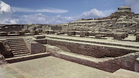 A photograph of some ruins.