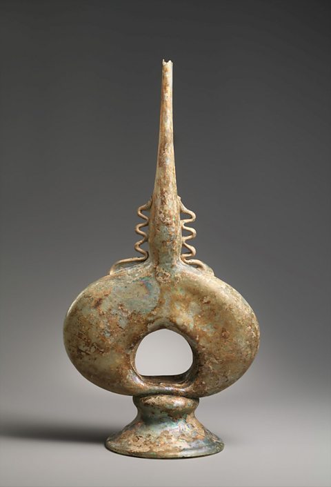 Perfume sprinkler from probably Syria, 11th-mid-13th century. 