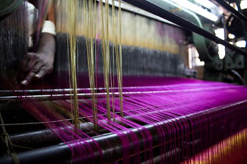 A silk loom. 