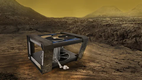 Nasa/Johns Hopkins APL Simple, robust tank-like rovers might be needed to explore some of the more inhospitable planets in our Solar System (Credit: Nasa/Johns Hopkins APL)