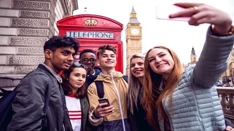 Tourists in London