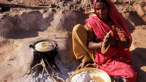 Getty Images Flatbreads have been a staple food for millennia – the oldest ever found was baked in the Middle East 14,400 years ago (Credit: Getty Images)