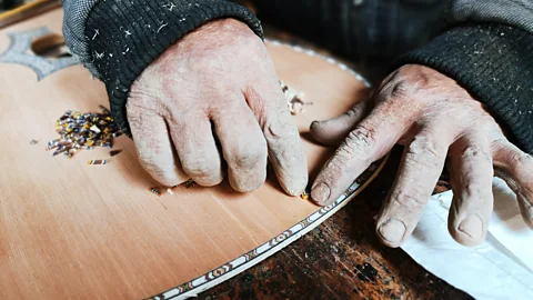 Egle Gerulaityte Every single piece of a guitar or a charango is carefully crafted by hand (Credit: Egle Gerulaityte)