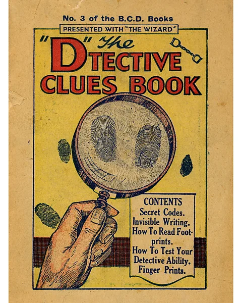 Leeds Museums This 1930s "clues book" allowed readers to play detective, in an early example of interactive murder mysteries (Credit: Leeds Museums)