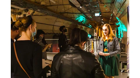 Rob Jones In an interactive show called 'Murder on the Underground', staged at the Postal Museum in London, players try to solve a 1930s mystery (Credit: Rob Jones)