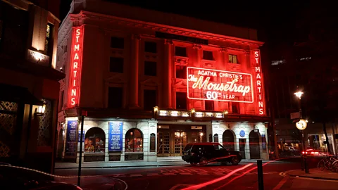 Getty Images The Mousetrap, an Agatha Christie mystery, is the longest running production on London's West End (Credit: Getty Images)