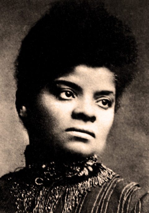 A photograph of Ida B Wells