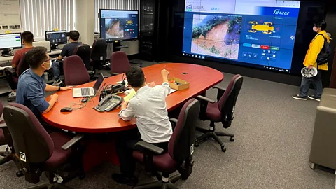 GEO/Hong Kong Government The emergency control centre at Hong Kong's Geotechnical Engineering Office (Credit: GEO/Hong Kong Government)