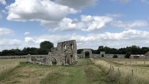 Paul Dunn/Getty Images The ruins you see today are remains of a 13th-Century monastery, built to replace the one swept away by the sea (Credit: Paul Dunn/Getty Images)
