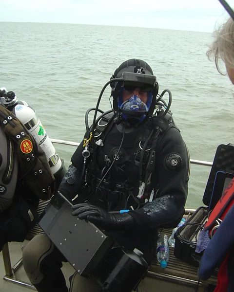 D. A. Sear Guided by sonar, divers looked for the ‘lost’ city of Dunwich (Credit: D. A. Sear)