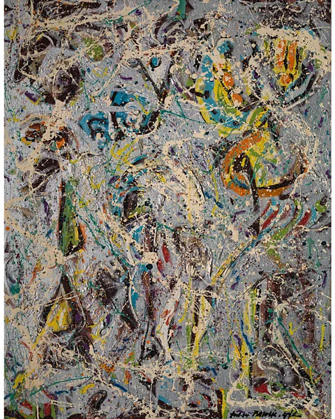 Joslyn Art Museum, Omaha, Nebraska/DACS Pollock's Galaxy (1947) reveals the influence of Sobel (Credit: Joslyn Art Museum, Omaha, Nebraska/DACS)