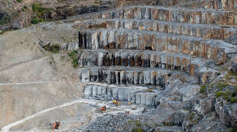 Delabore slate quarry in North Cornwall in England. 