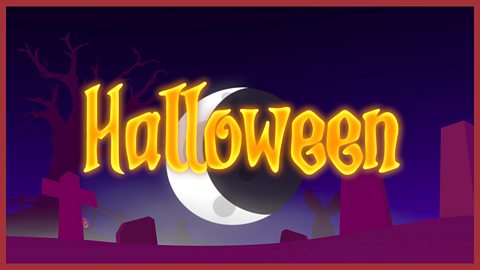 Image: a spooky Halloween title