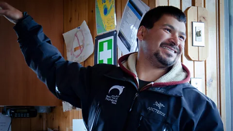 Phoebe Smith According to Markusie Qisiiq, the Inuit call the crater the "Crystal Eye of Nunavik" (Credit: Phoebe Smith)