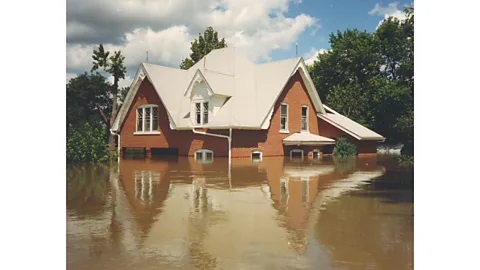 Dennis Knobloch Some 90% of buildings in Valmeyer were damaged during the floods of summer 1993 (Credit: Dennis Knobloch)