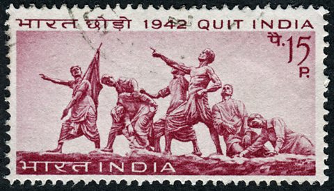 An Indian stamp from 1942, with 