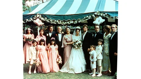 Getty Images The film's bravura opening sequence is set at Connie's wedding banquet in the Corleones' family compound (Credit: Getty Images)