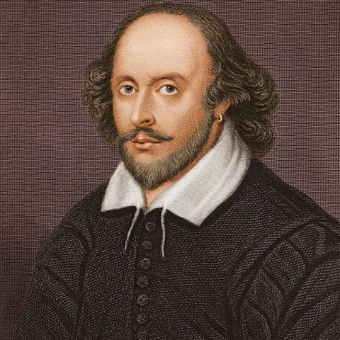 A portrait of William Shakespeare who wrote the play As You Like It