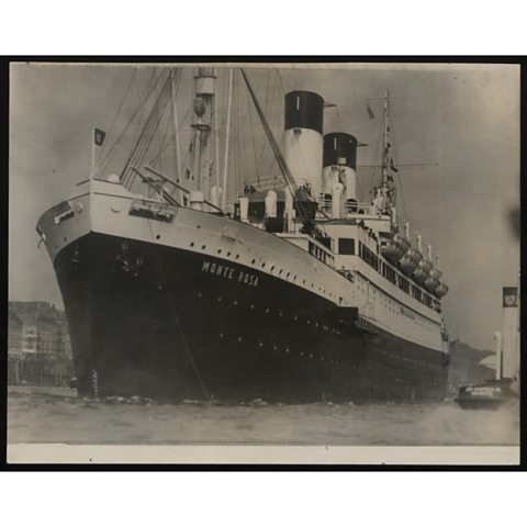 The Monte Rosa was another ship that people arrived on.