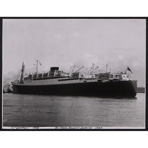 Some people travelled on other ships to emigrate to Britain. The MV Georgic travelled from the Caribbean to Liverpool.