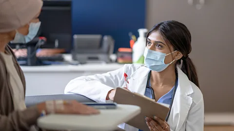 Getty Images Drug trials typically use questionnaires to help select suitable volunteers to take part (Credit: Getty Images)