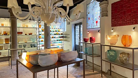 Marianna Cerini Elena and Margherita Micheluzzi, of Micheluzzi Glass, work collaboratively with master glassblowers to create their collections (Credit: Marianna Cerini)