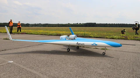 Flying-V Tests with the model Flying-V showed that it had good handling qualities, Roelof Vos says (Credit: Flying-V)