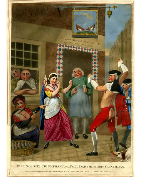 The Trustees of the British Museum For centuries, the British enjoyed portraying their French rivals as vain, effeminate weaklings (Credit: The Trustees of the British Museum)