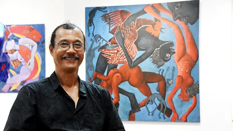 Anthony Ham George Camille, one of Victoria’s best-known artists, wants to turn Victoria into a capital of Creole culture (Credit: Anthony Ham)