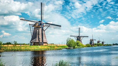 Windmills in the Netherlands.