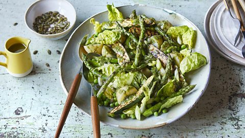 Spring green salad