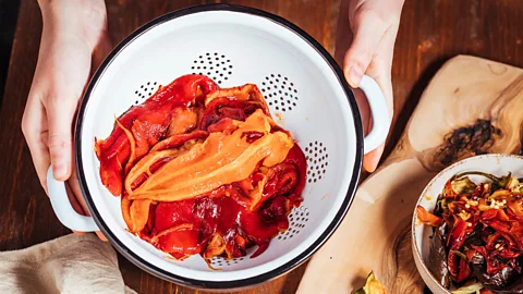 Haris Čalkić Whether the ajvar will have a sweet or spicy taste depends on the type of pepper used (Credit: Haris Čalkić)