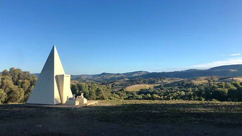 Jessica Mudditt Atlantium has a 4m-high (13ft) pyramid called Capitaline Column for ceremonial purposes (Credit: Jessica Mudditt)