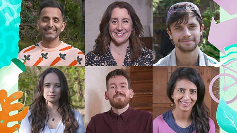  A photo collage of our six Regenerators Hall of Fame judges: Dr Amir Khan, Lucy Siegle, Cel Spellman, Megan McCubbin, Edwin Congreave and Konnie Huq.