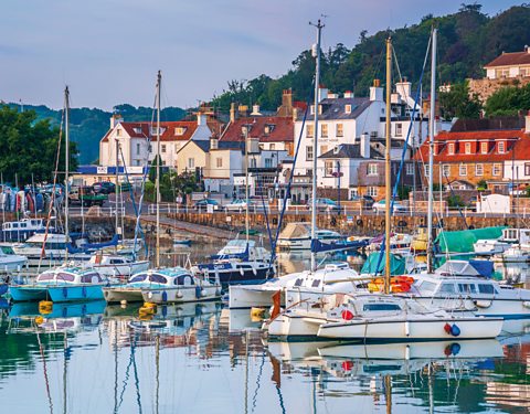 A harbour in Jersey, Channel Islands.