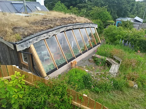 Lackan Cottage Farm Lackan Cottage Farm in Northern Ireland has been retrofitted with solar s, a small wind turbine and double glazing. (Credit: Lackan Cottage Farm)