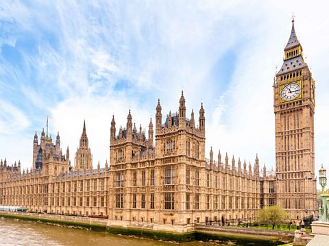 A photograph of the Houses of Parliament