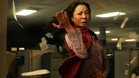 Alamy Critical hit Everything Everywhere All at Once is an indie multiverse film about a woman who discovers infinite realities (Credit: Alamy)