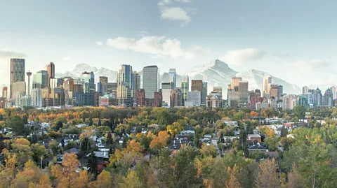 Dean Pictures/Getty Images Calgary is a business travel hub due to its large oil and natural gas industries (Credit: Dean Pictures/Getty Images)