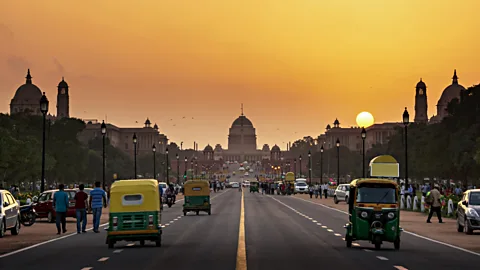 Kriangkrai Thitimakorn/Getty Images Delhi locals say that signs of business recovery are already evident, with increased traffic on the roads (Credit: Kriangkrai Thitimakorn/Getty Images)